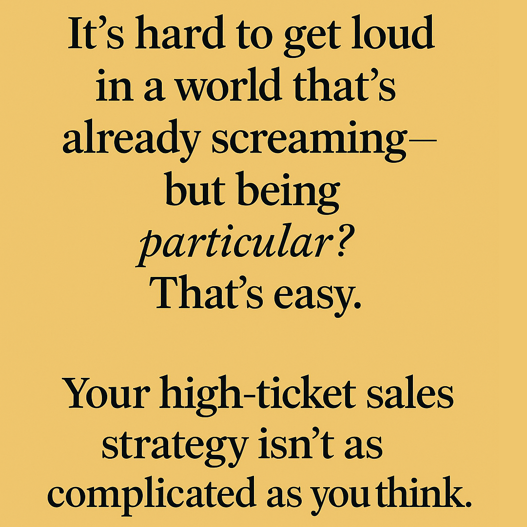 be particular