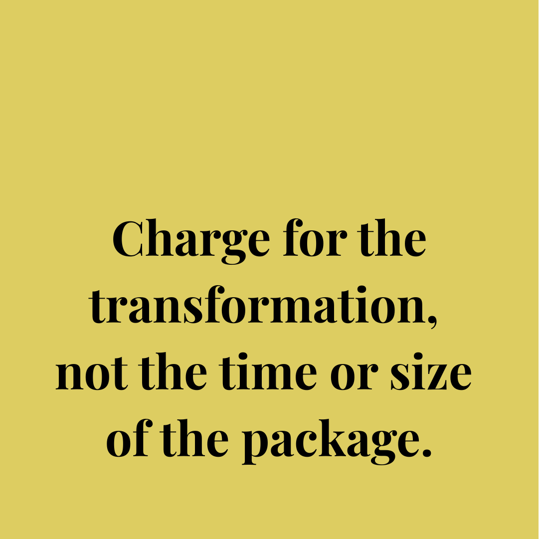 charge for transformation not size