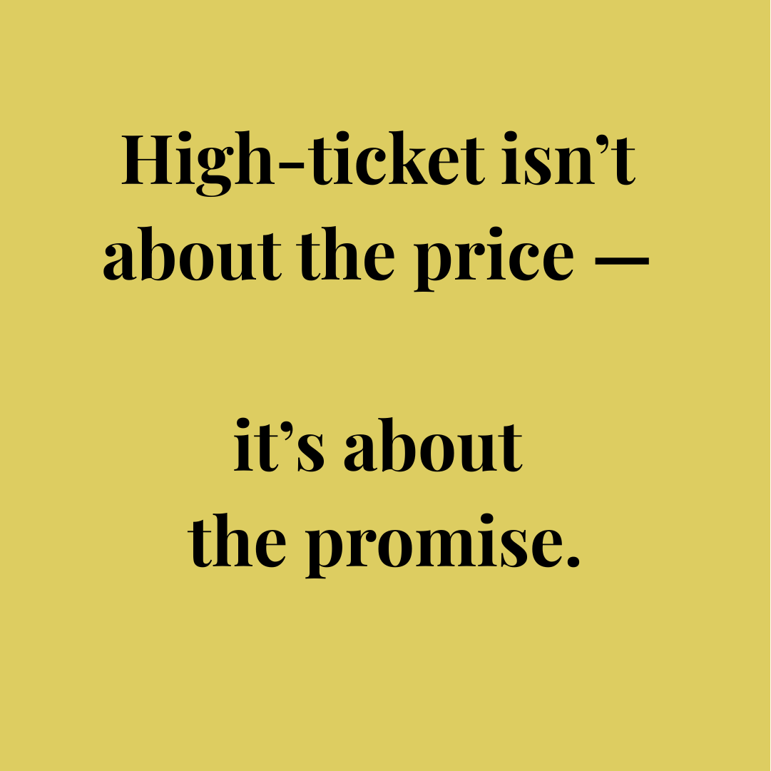 not about price but promise
